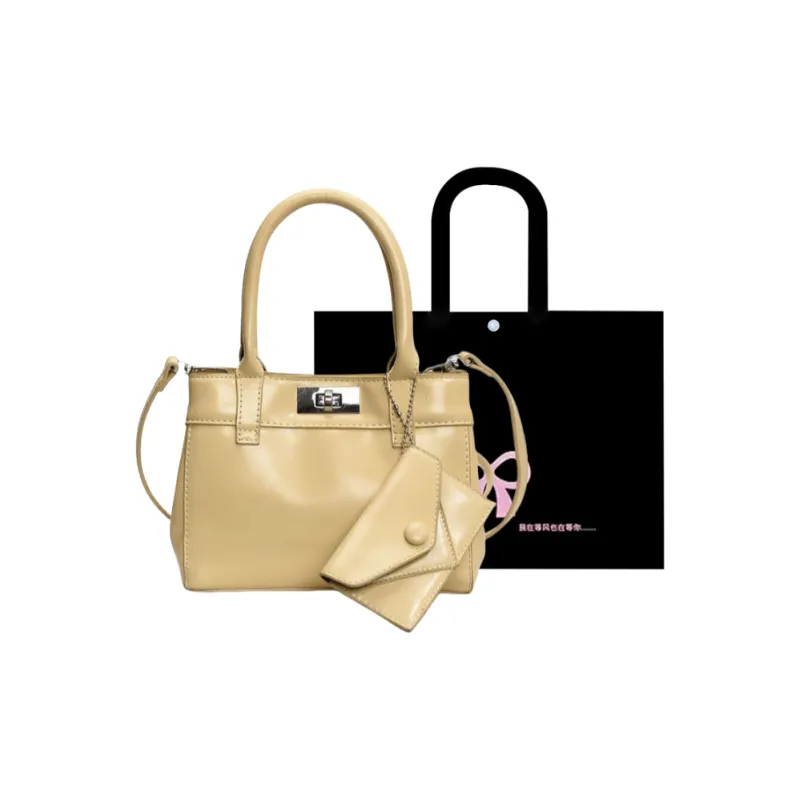 HACIN PU Handbag Women's White/Black/Yellow/Pink-4