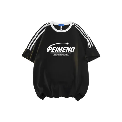 PEIMENG Short Sleeved T Shirts Unisex Comes With Necklace