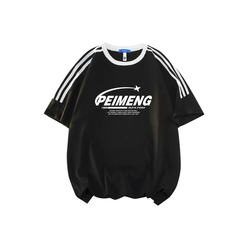PEIMENG Short Sleeved T Shirts Unisex Comes With Necklace-6