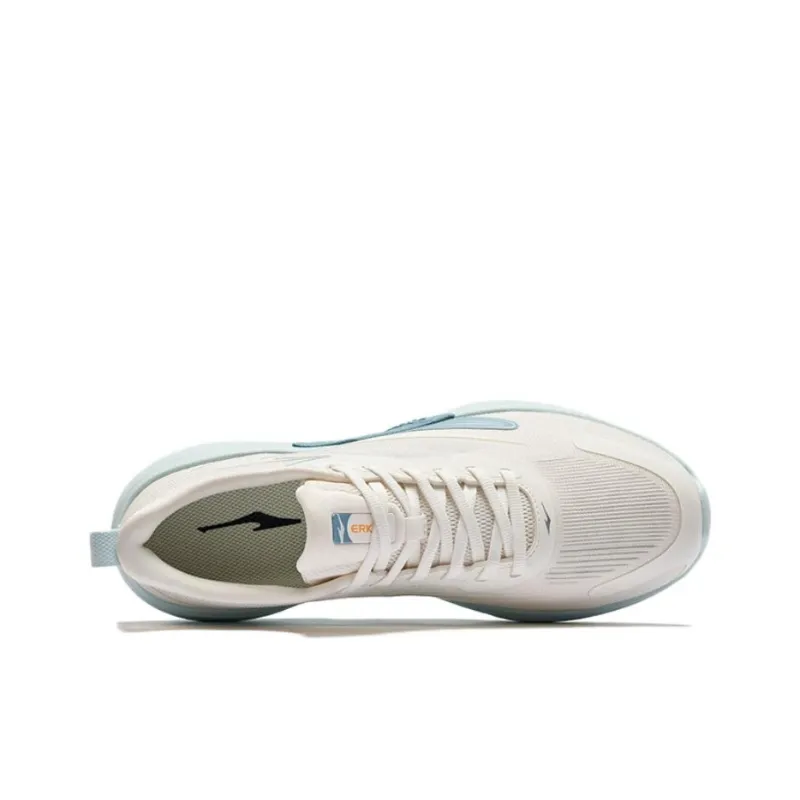 Erke Gradual Shadow 2.0 Breathable Slip Resistant Low Top Casual Running Shoes Men's White Blue-2