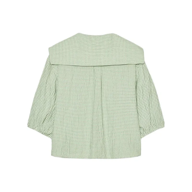 ZARA Shirts Women's Green/Nude-1