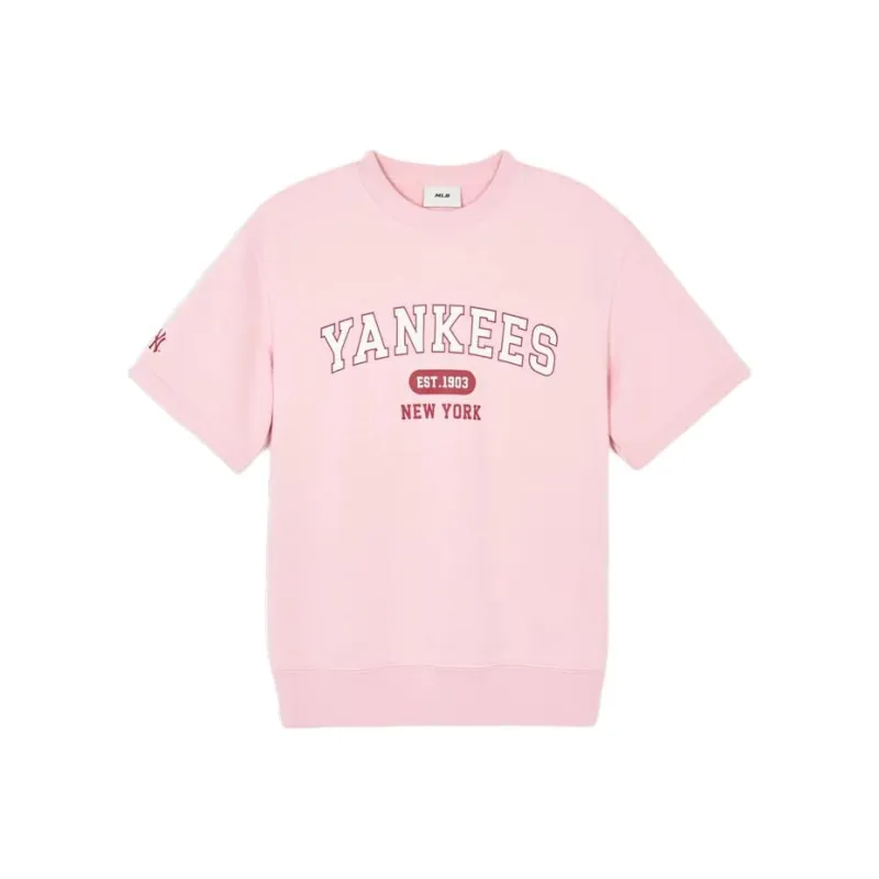 MLB New York Yankees T Shirts Unisex Pink-0