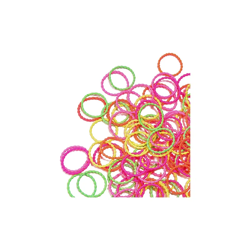 ROYALSASA Rubber Band Iron Box Hair Tie Kids'-12