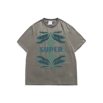 SUPERMOON Summer T-Shirt Moderate Unisex Khaki