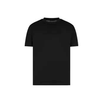 EMPORIO ARMANI Logo tape Cotton T shirt
