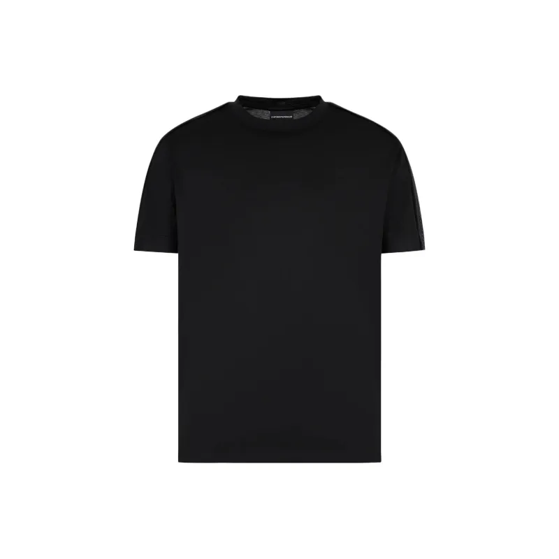 EMPORIO ARMANI Logo tape Cotton T shirt-0