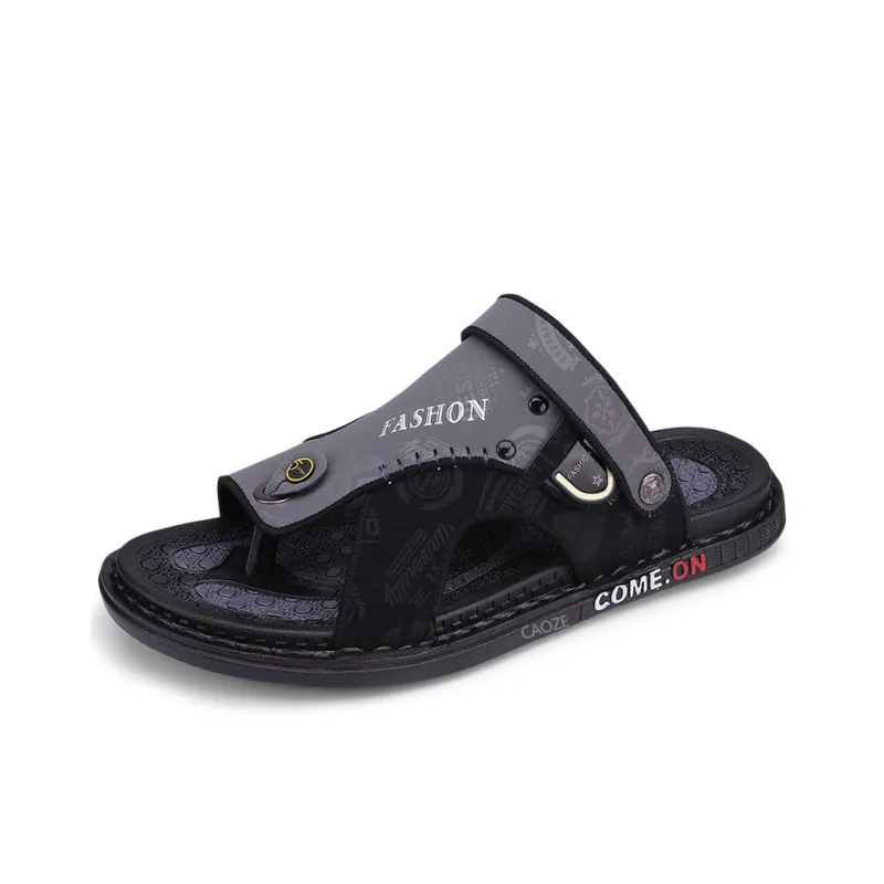 Shiozawa Rubber Sole Stitching Abrasion Resistant Flip Flops Men's-3