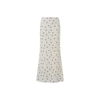 FOASIS Casual Long Skirt Women's Ecru