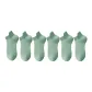 MYT-199 Breathable Ankle Socks, Light Green, 6 Pack