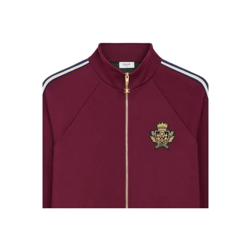 CELINE Blason Tracksuit Jacket In Double Face Jersey-3