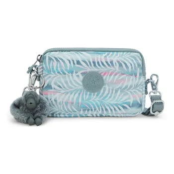 Kipling Fabric Shoulder Bag Small Size Women's Multicolor