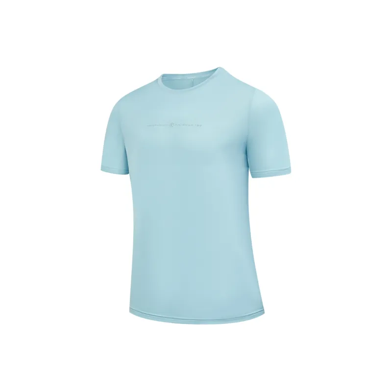 QIAODAN T Shirt Men's Serene Aqua Blue-0