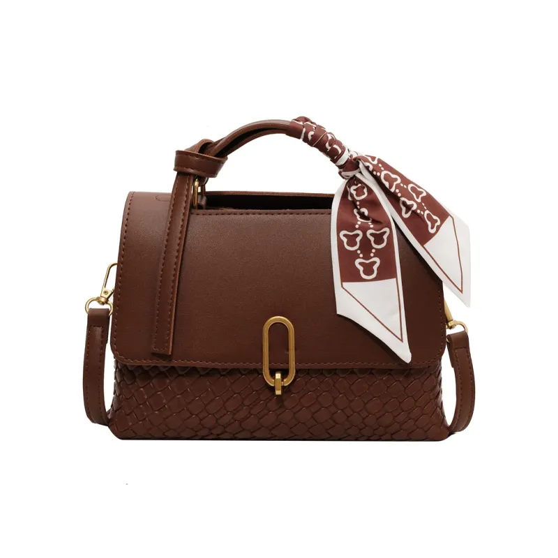 ROUNDOT PU Crossbody Bags Shoulder Bags Women's Coffee & Green/Brown & White/Black/Coffee-21