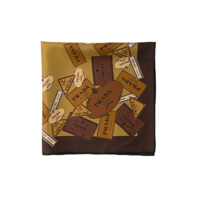 PRADA Heritage print Twill Scarf-1