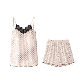 SEM/R Pajama Set Women's Polka Dot Pink