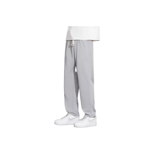 Tonlion Casual Pants Unisex Light Gray