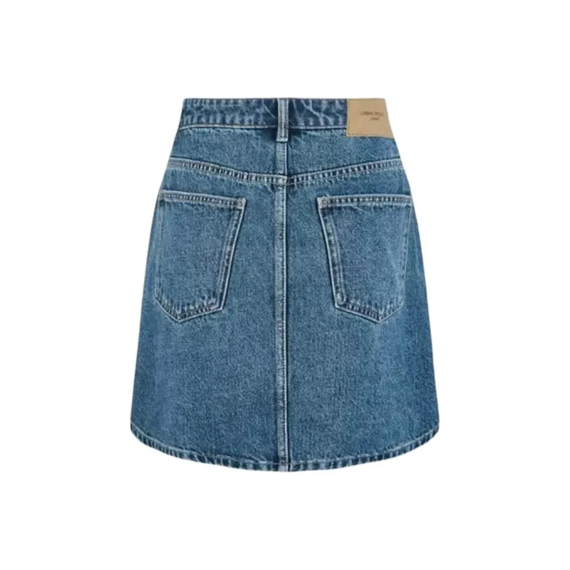 URBAN REVIVO Denim Short Skirts Women's Blue-1