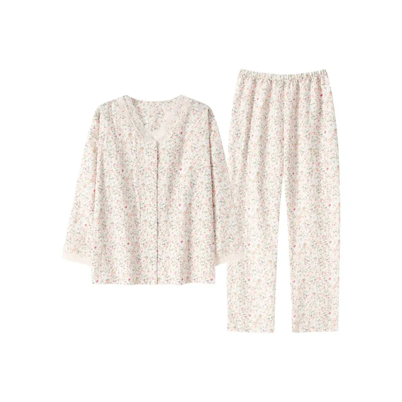 Herbal Primer Pajama Set Women's Combo Set-0