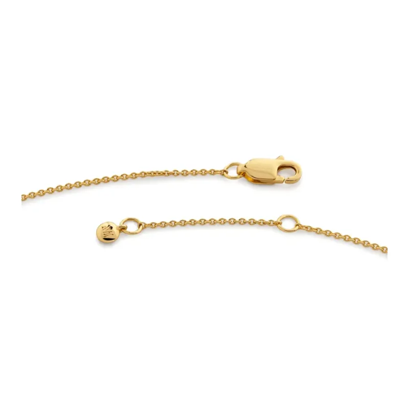 Monica Vinader 18kt Gold Vermeil Alphabet Y Necklace-3