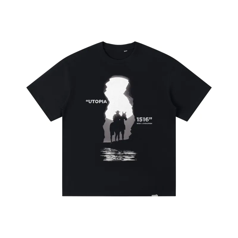 AWAKEN THE ROSE T Shirt Unisex Black-0