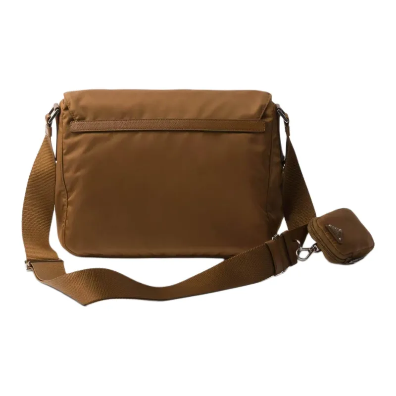 PRADA Re Nylon Recycled Nylon Shoulder Bag, Crossbody Bag Unisex Brandy-2