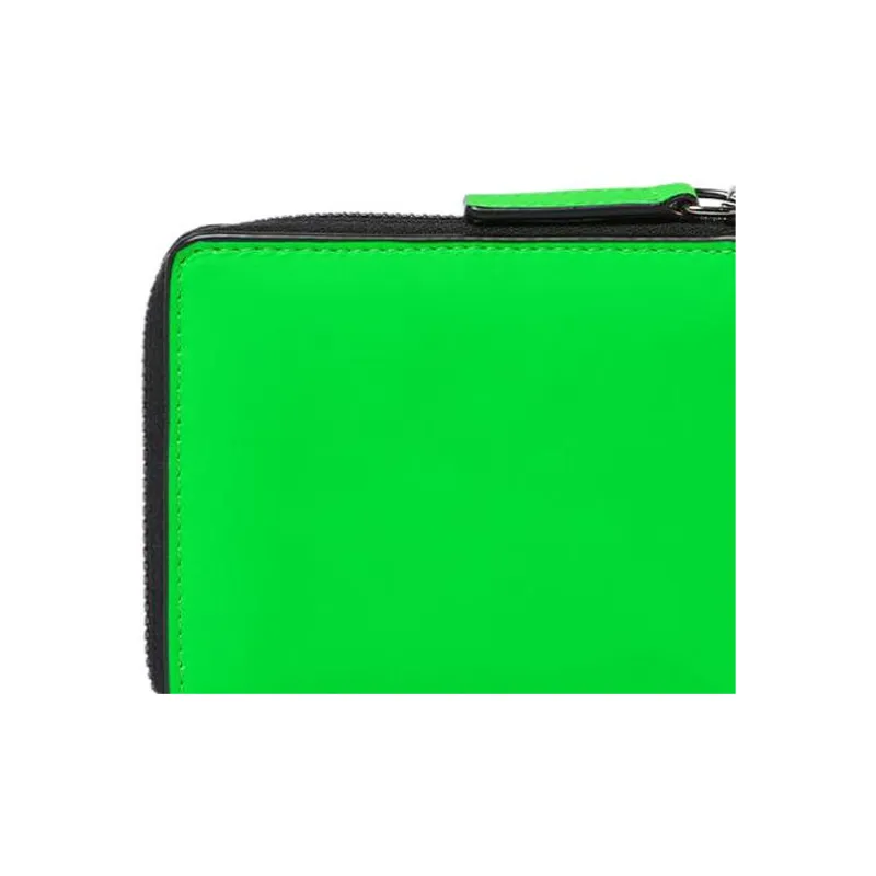 VERSACE Cow Leather Wallet Men's Green-4