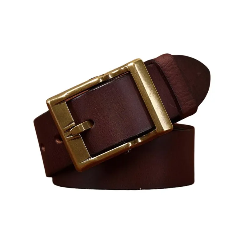 JEANSWEST Cow Leather Belts Men's 3.8CM-5