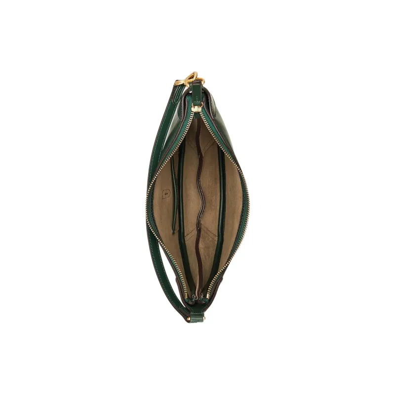Polo Ralph Lauren Polo ID Calfskin Saddle Bags Shoulder Bags Mini Women's Dark Green-3