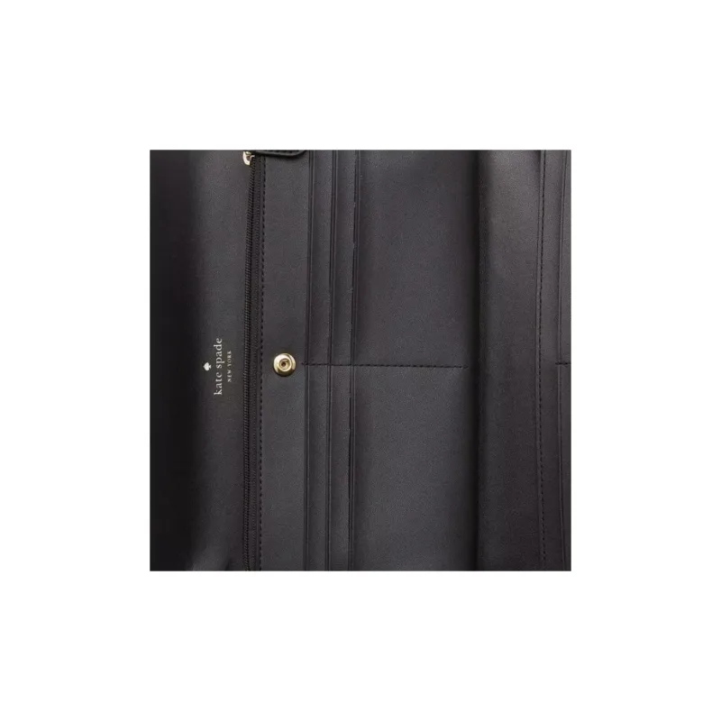 Kate Spade Saffiano Leather Clutch Women's Black-3