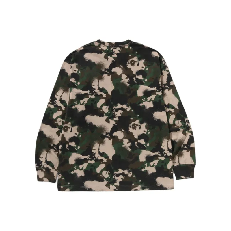 A BATHING APE ® Camouflage print T shirt-4
