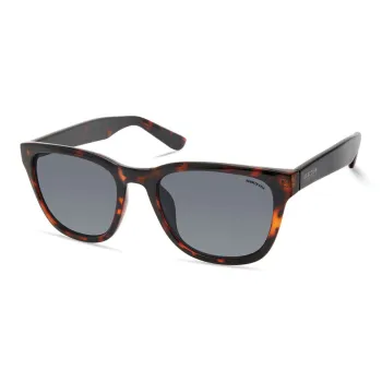 KENNETH COLE Injection Molded Irregular Shape Sunglasses Men's Brown