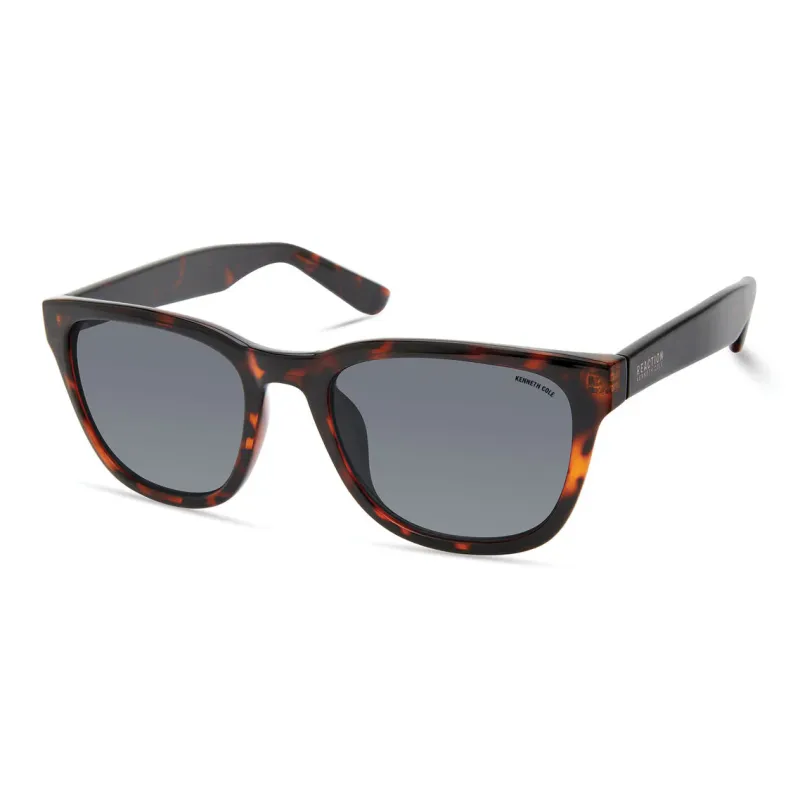 KENNETH COLE Injection Molded Irregular Shape Sunglasses Men's Brown-0