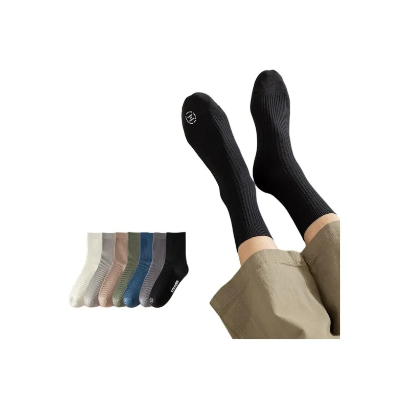 Temooues Mid Calf Socks Unisex 5 Pack-1