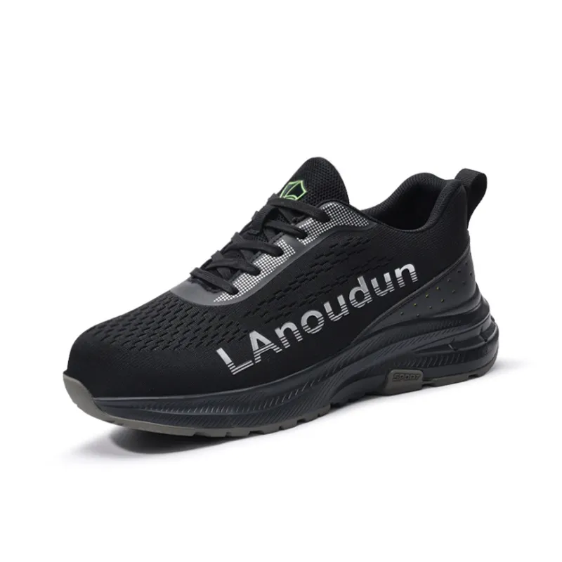 Blue Gull Shield Coverage Impact Resistant Lightweight Low Top Outdoor Shoes Men's Black-1