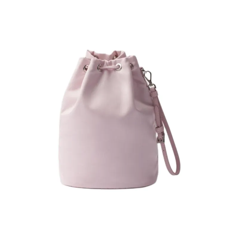 PRADA Re Nylon Recycled Polyamide Bucket Bag Handbag Women's Snowflake Gypsum Pink-2