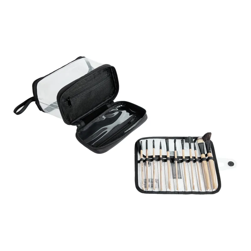 Rough Enough PVC Toiletry Bag Regular Unisex Clear White-2
