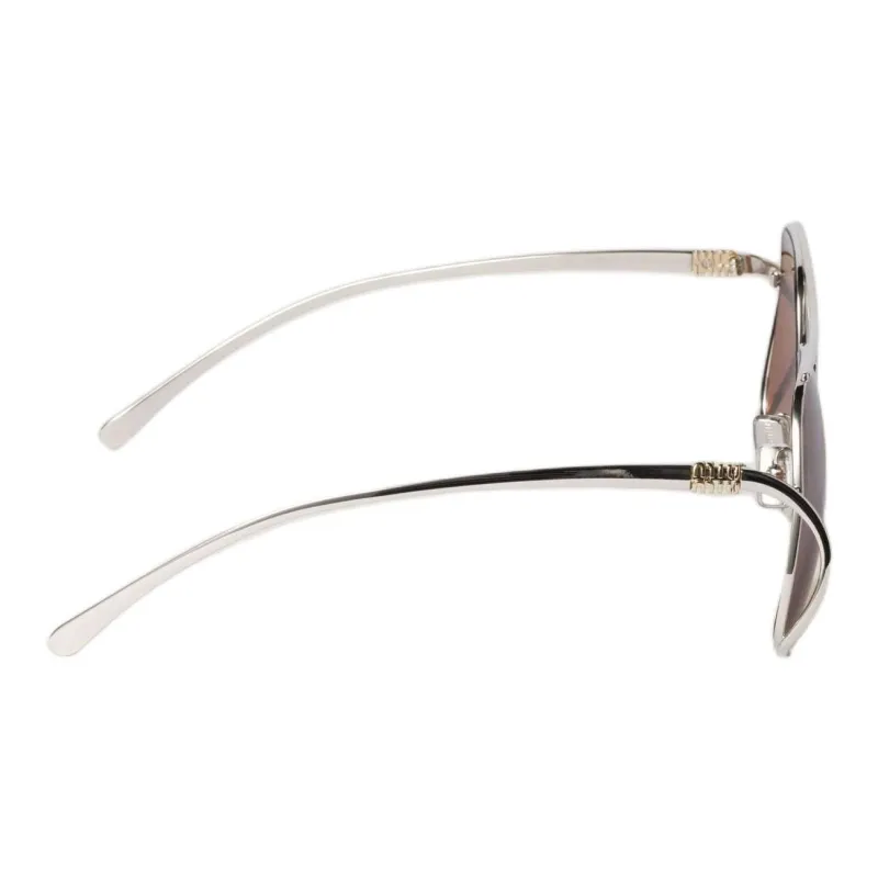 MIU MIU Metal Aviator Sunglasses Women's Silver-2