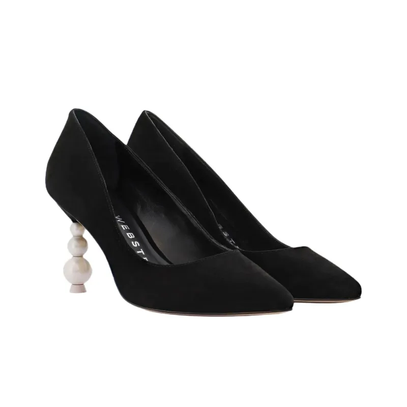 Sophia Webster Perla Irregular Heel High Heels 8.5cm Women's Black-2