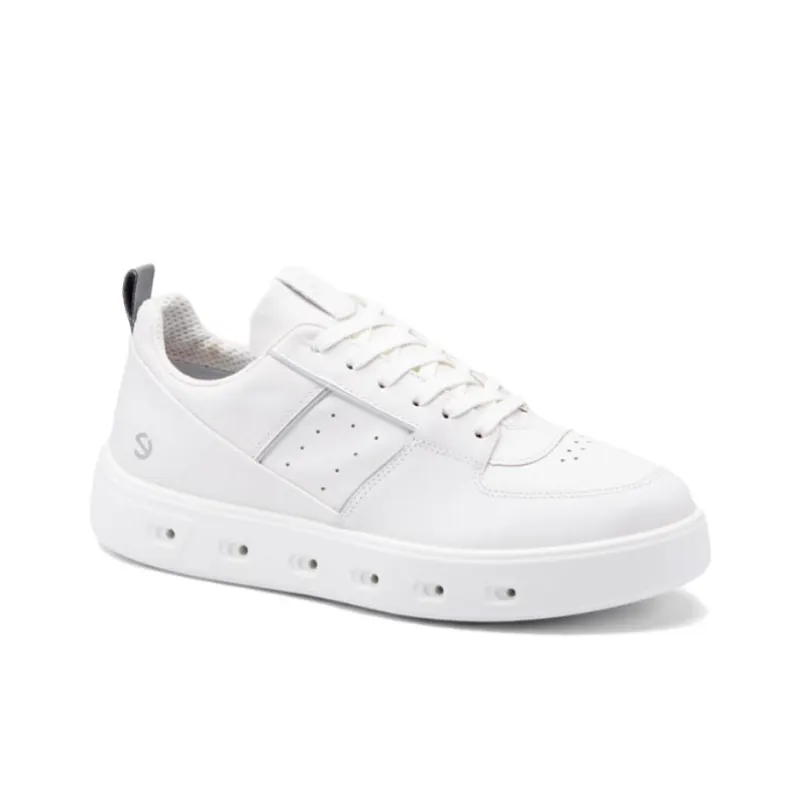 Ecco Street 720 Series Low Top Skateboard Shoes Women's White-1