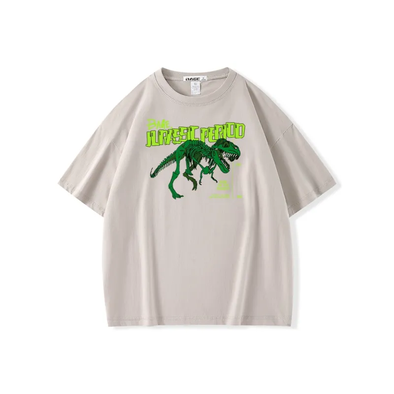 BAGE Drop Shoulder Sleeve T Shirt Unisex-8