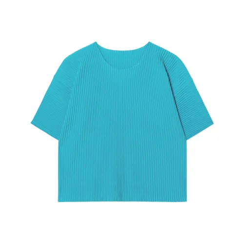 ISSEY MIYAKE T Shirt Men's Emerald Blue