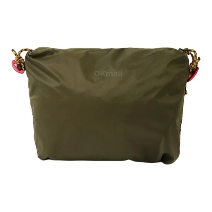 KLATTERMUSEN Nylon Crossbody Bag Shoulder Bag Large Size Unisex Olive-2