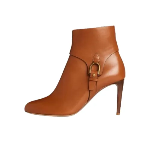 Polo Ralph Lauren Reida Ankle Boots 7.5cm Women's Umber