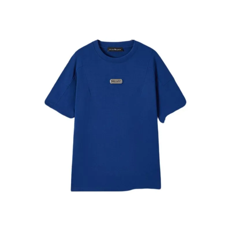 JOHN RICHMOND Solid Color Minimalist Style Versatile Casual Short Sleeved T Shirt Men's-5