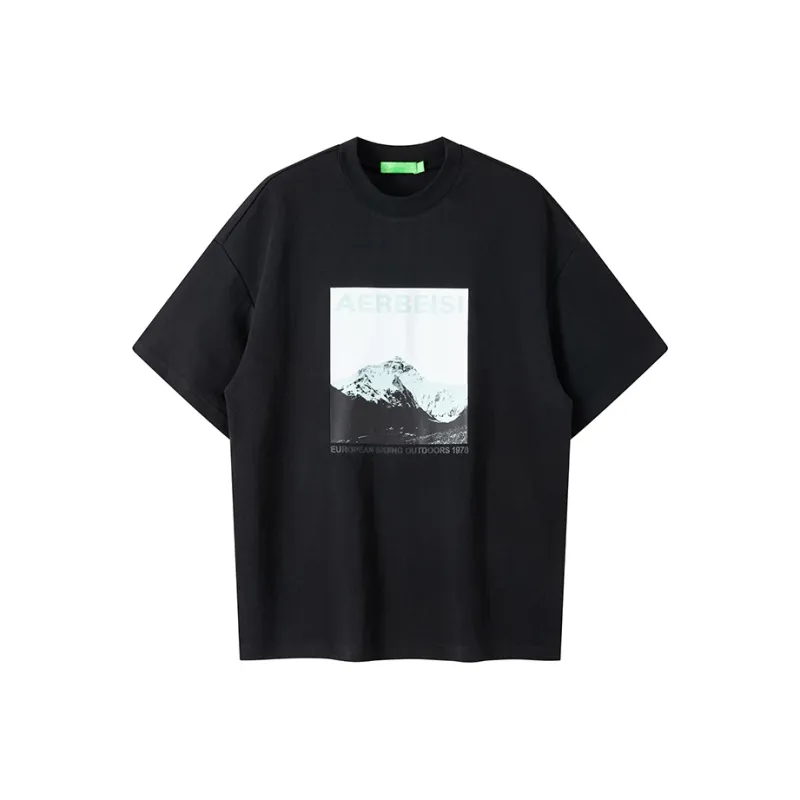 Alps Drop Shoulder Sleeve T-Shirt Unisex-0