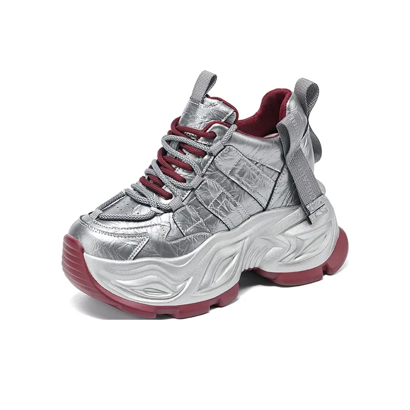 Chibang Lightweight Height Increasing Low Top Chunky Sneakers Women's-0
