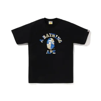 A BATHING APE Liquid Camo College Tee