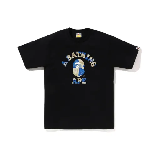 A BATHING APE Liquid Camo College Tee