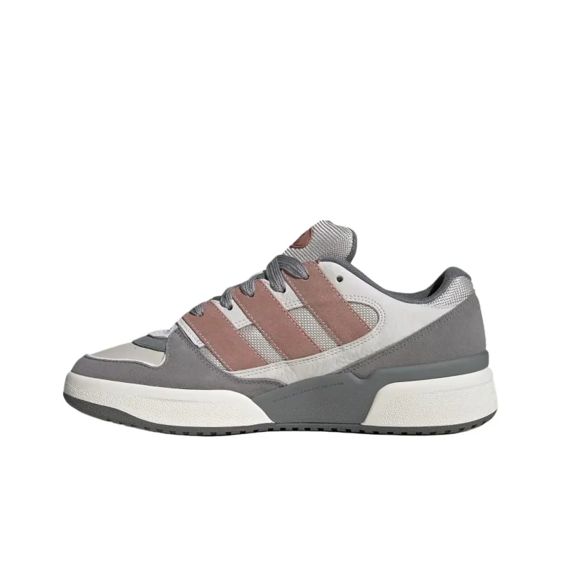 Adidas Originals FORUM Anti Slip Wear Resistant Low Top Vintage Basketball Shoes Unisex White-2