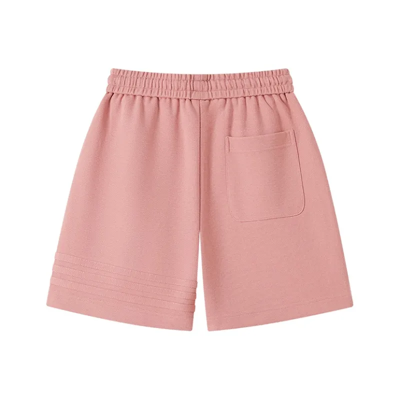 MAISON VINSON Solid Color Sports Casual Shorts Unisex-17